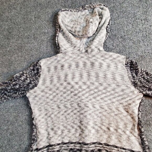 STYLE & CO Women Open Front Cardigan Sweater Size PP 0/2 Gray and Black Striped - Picture 8 of 14